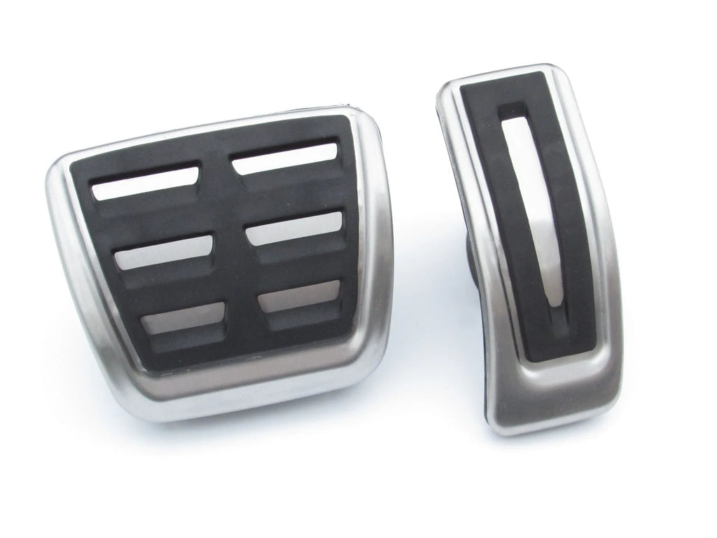 Stainless steel brake and accelerator pedal covers for Porsche Macan vehicles