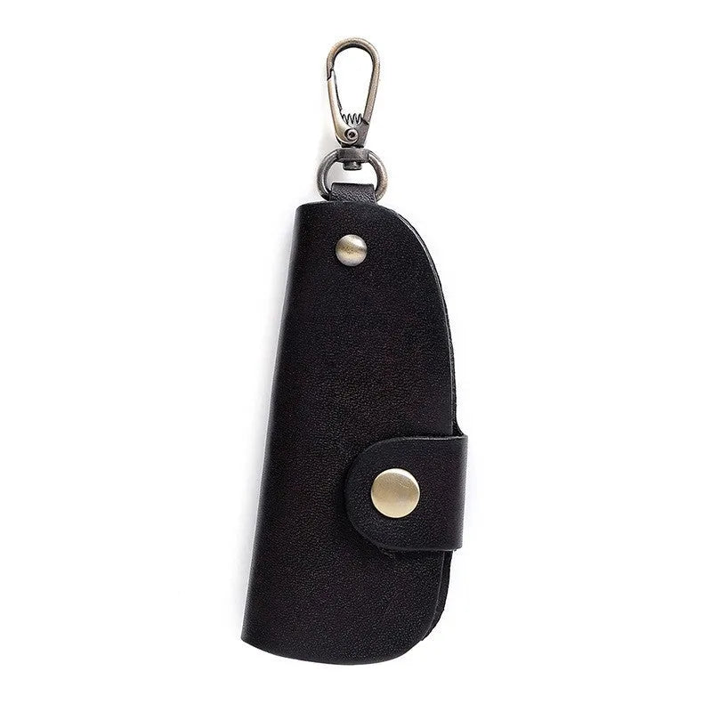 Genuine leather handmade car key case with multifunctional door storage in four colour options