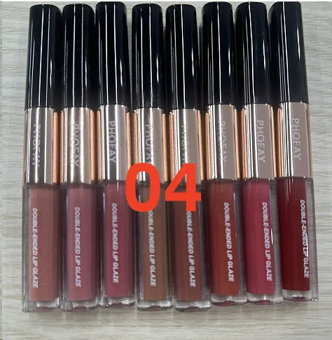 C-L021 double-head non-stick cup lip gloss showing two applicator wands