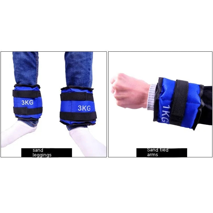 Oxford cloth legging sandbags for track and field running in six weight options from 1kg to 6kg