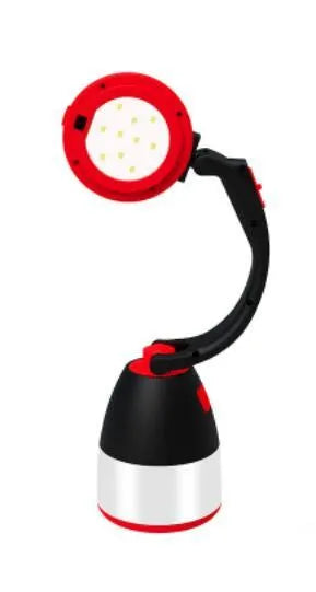 Black green 3-in-1 multifunctional LED table lamp with foldable design for camping and emergency use