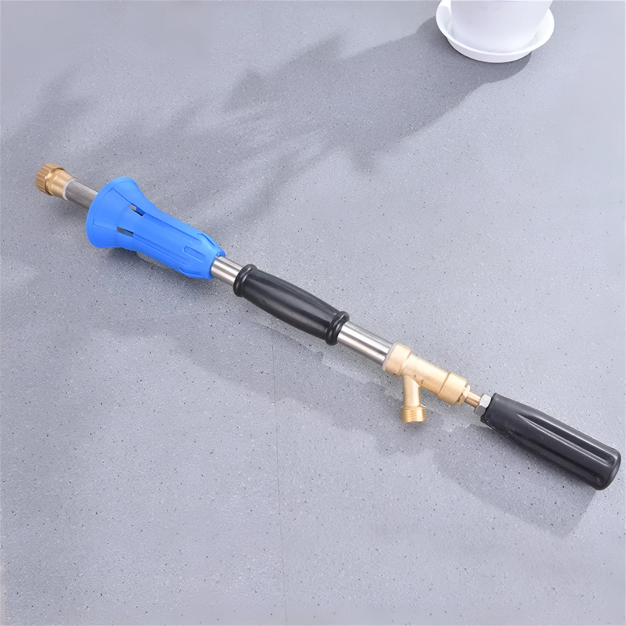 Plastic submachine gun style agricultural spray gun for pesticide applications