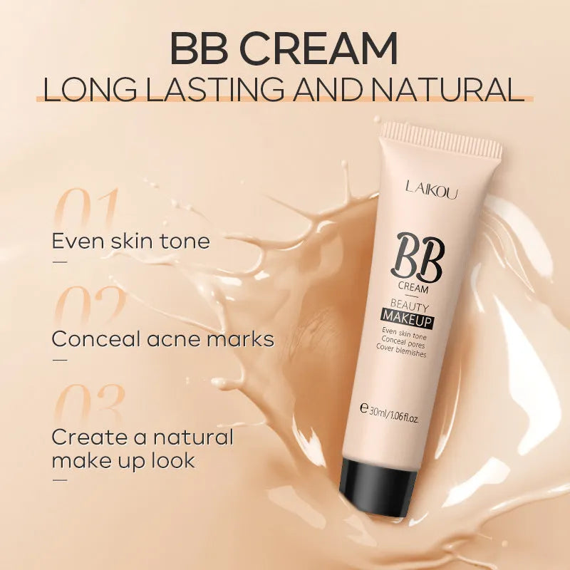 Natural Makeup Hose BB Cream 30ml tube in nine shade options from light to dark.