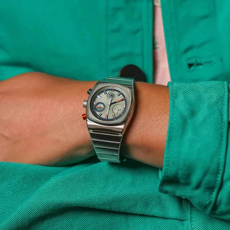 Fashion Six men's mechanical watch with steel strap in silver colour