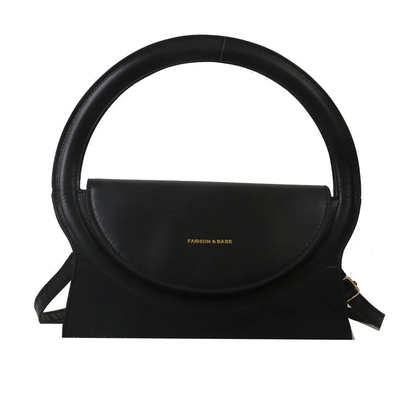 PU leather messenger bag with sandwich pockets and visible stitching in multiple colour options