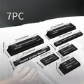 Set of seven black EVA frosted chilling blocks for drinks