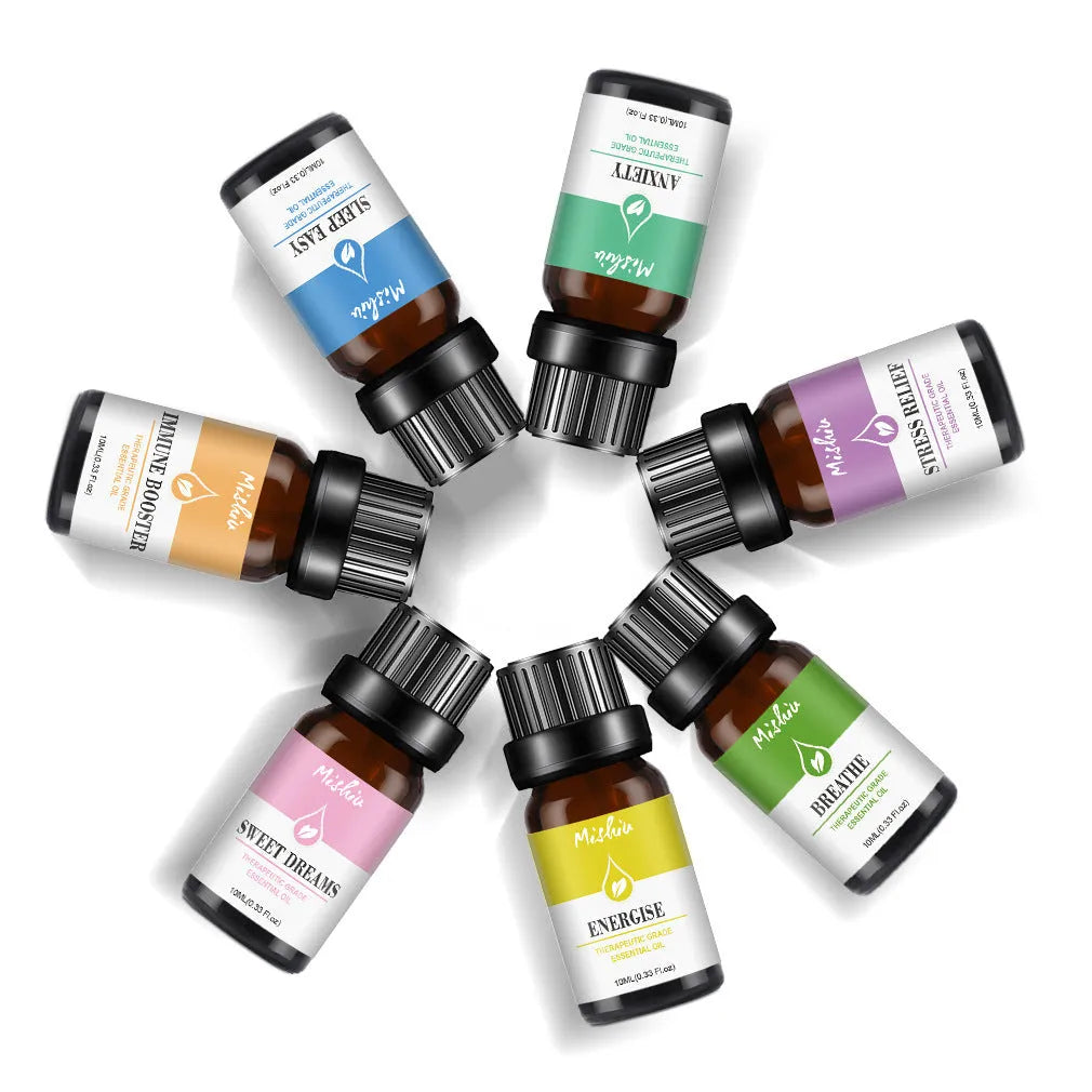 100% pure aromatherapy essential oil 10ml in amber glass bottle, UK handmade