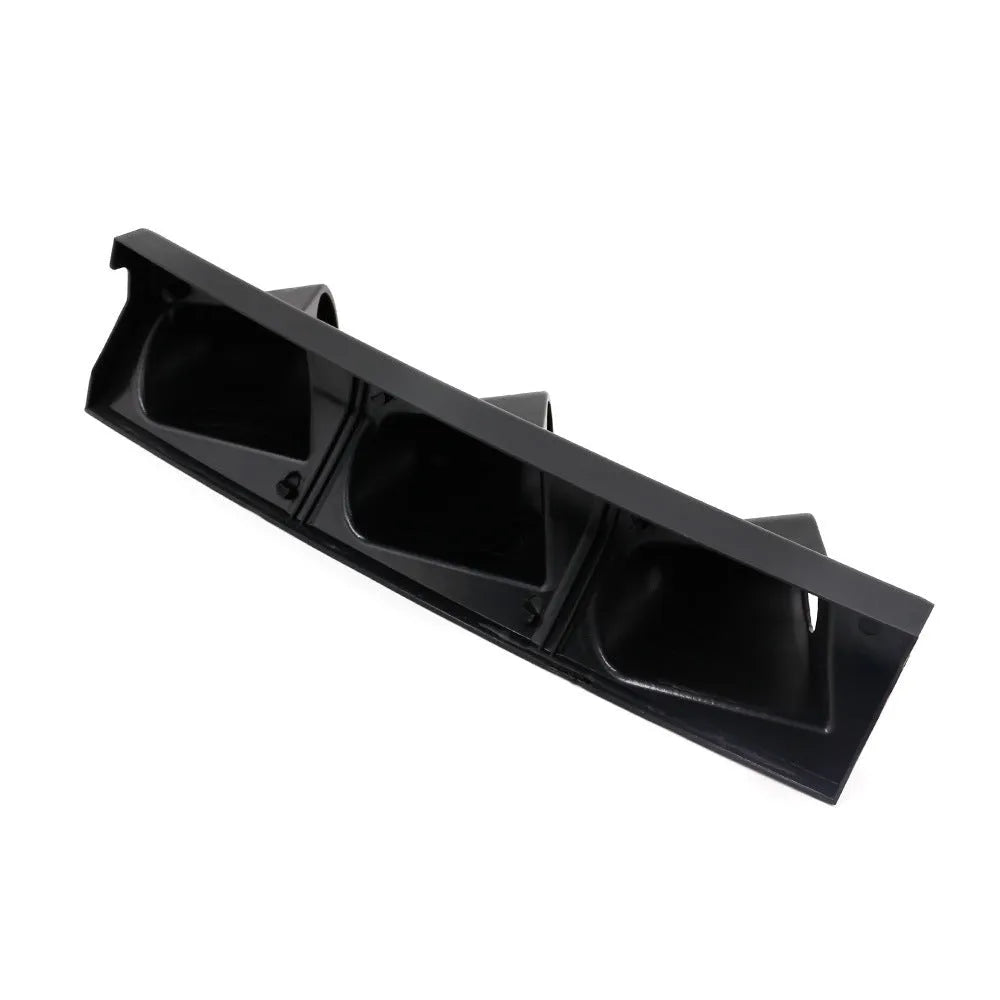Black three-hole right-drive racing car instrument stand for 52mm gauges
