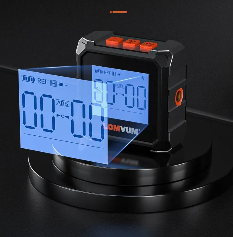 Digital laser infrared tape measure with alloy casing and magnetic absorption features for professional measurement