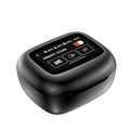 Smart Touch wireless colour screen Bluetooth earbuds in black in-ear design with digital display