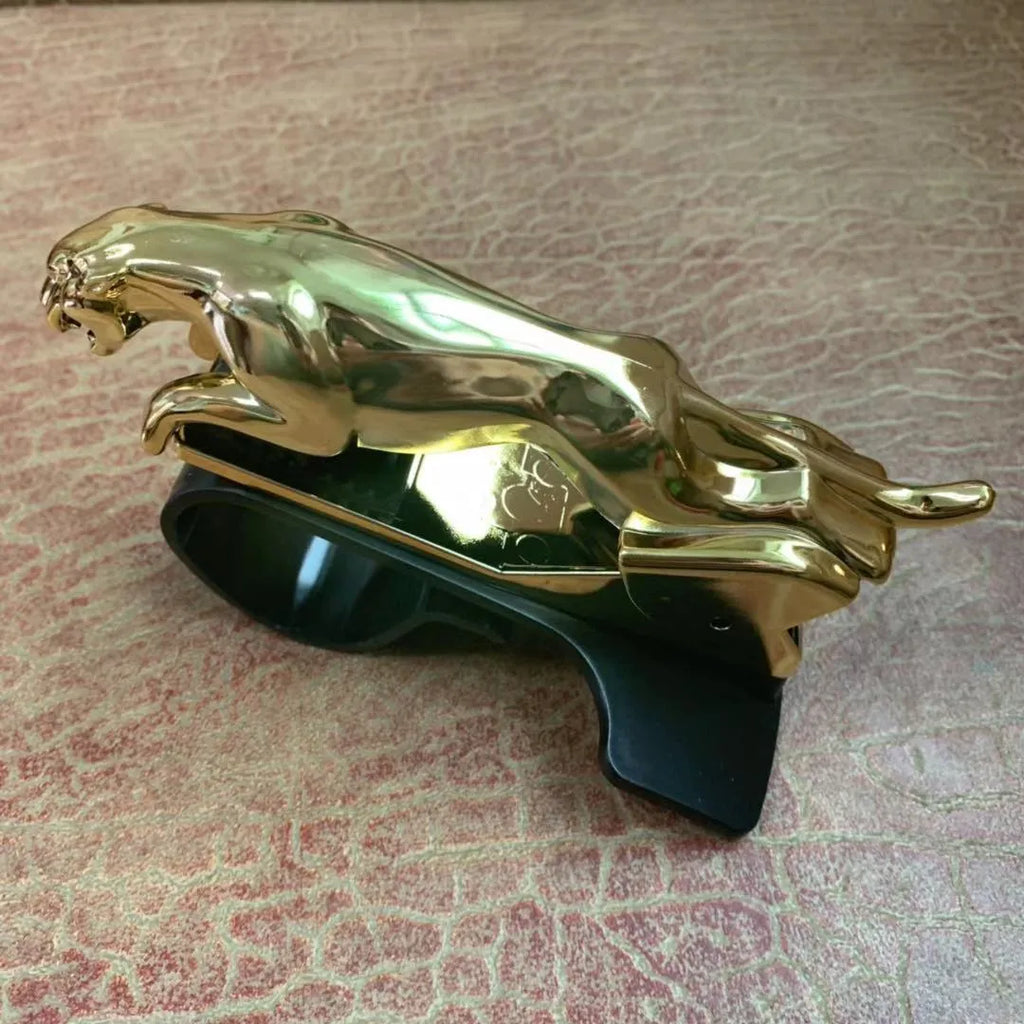 Car leopard rotatable mobile phone bracket in black, gold or silver finishes