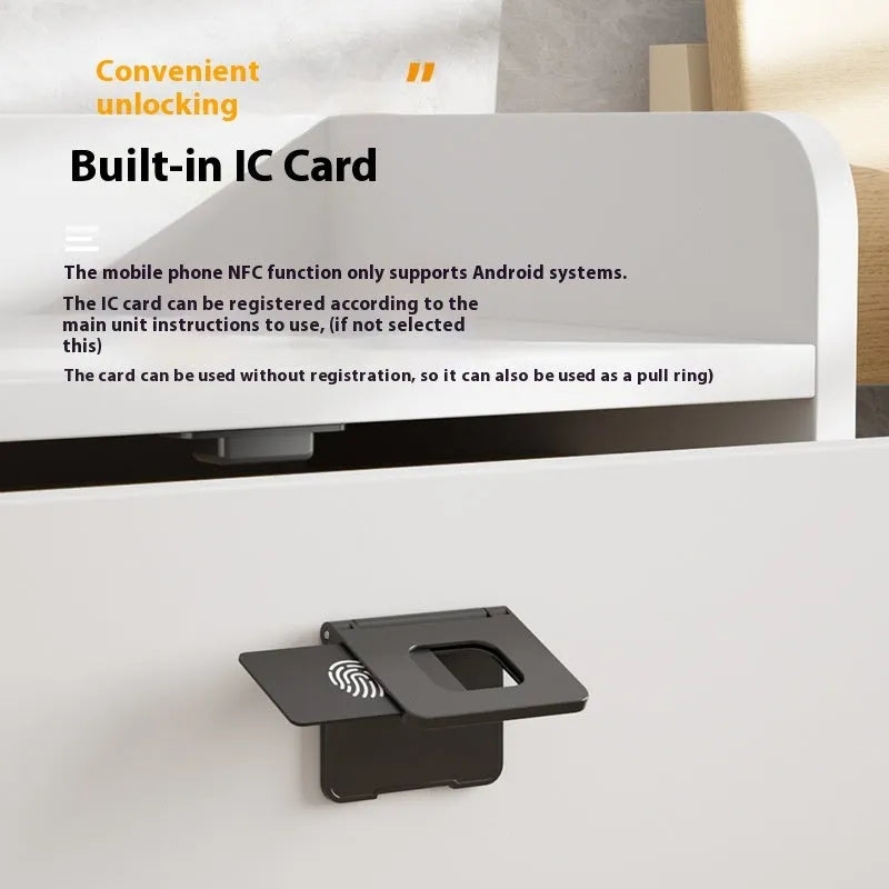 F079 punch-free invisible drawer lock and key for wardrobes and cabinets.