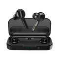 Black and white Bluetooth 5.0 TWS wireless earbuds with IPX5 waterproof rating