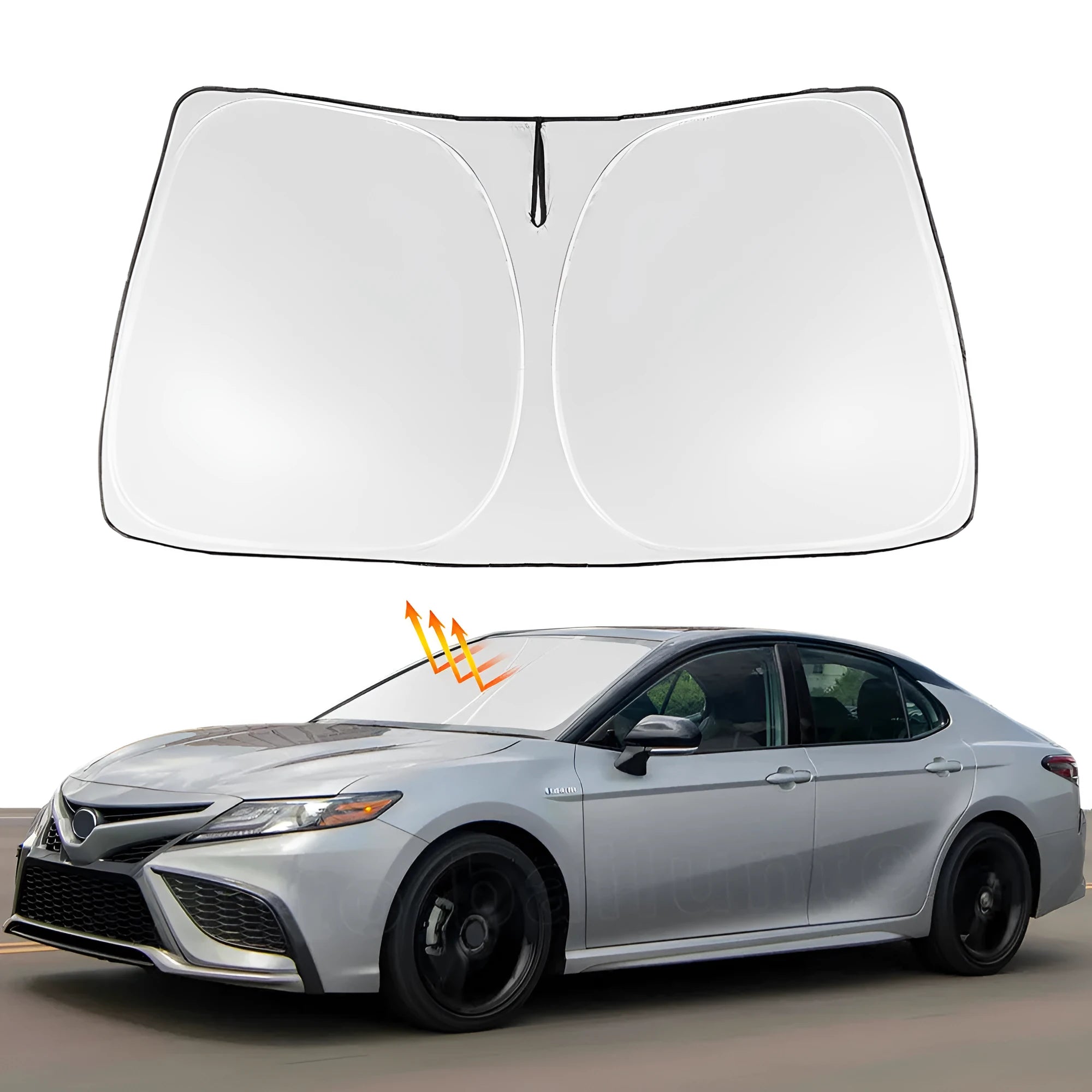 Silver tape sunshade cover for Toyota NOAH XOVY 90 series car front windshield
