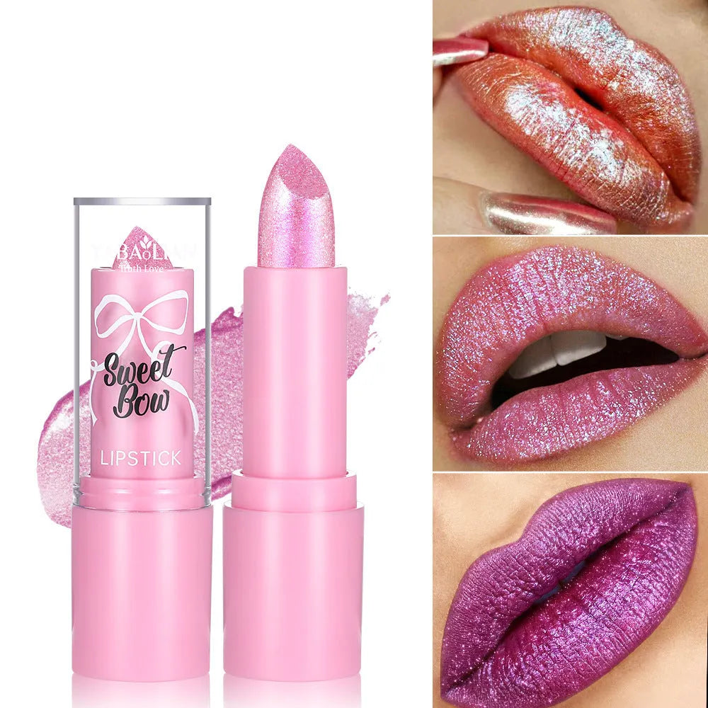 Sweetheart Bow XINGX Diamond Lipstick showing decorative casing with six colour shade options