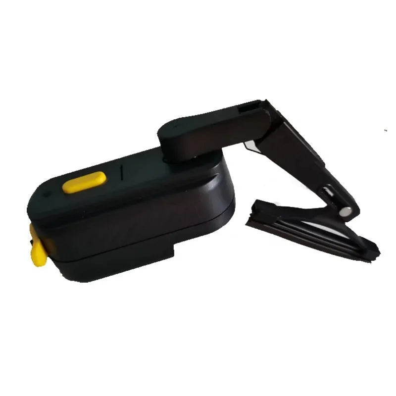 Black plastic motorcycle helmet wiper with 65mm blade, model TZ-HW065, 800mA motor
