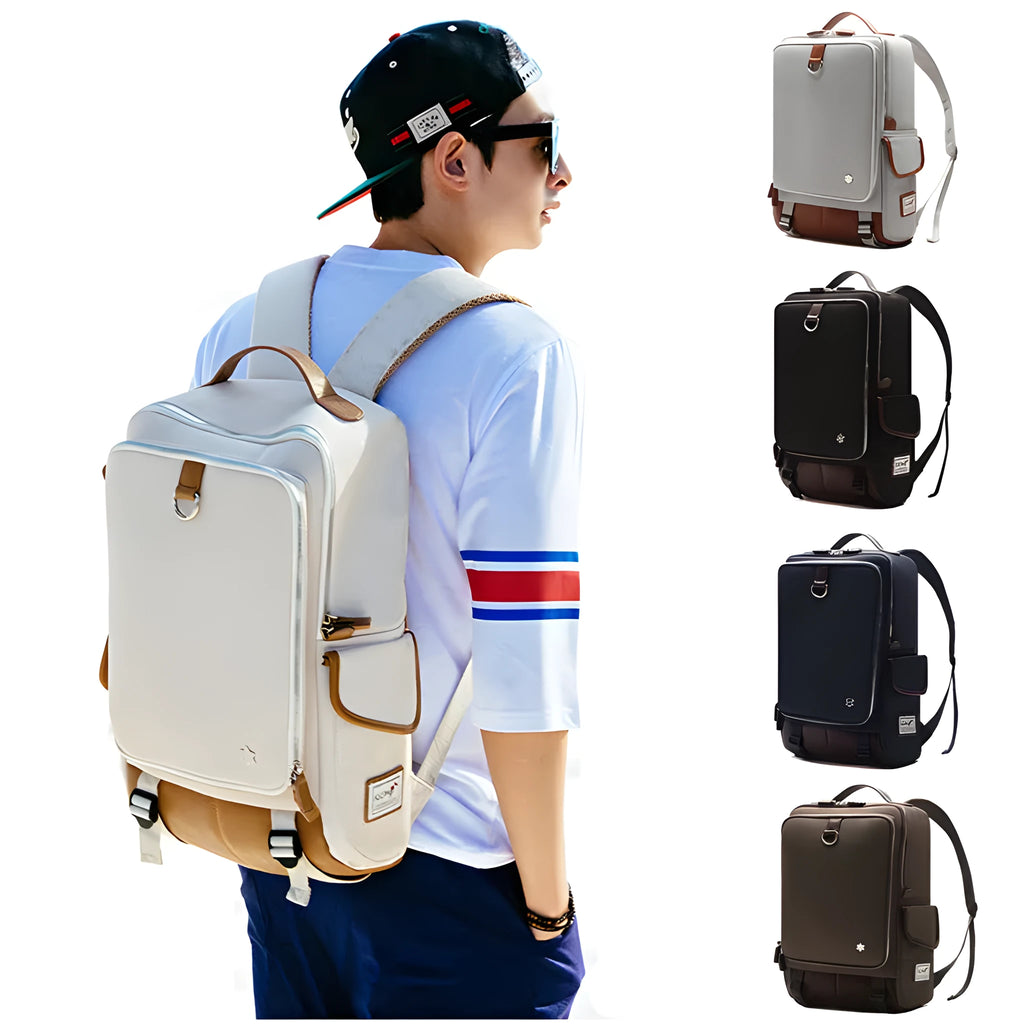 Modern Korean design men's backpack in Oxford cloth with 30x16x46cm dimensions