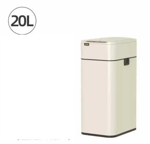 Stainless steel smart trash can with inductive ashbin technology and square bucket design