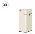 Stainless steel smart trash can with inductive ashbin technology and square bucket design