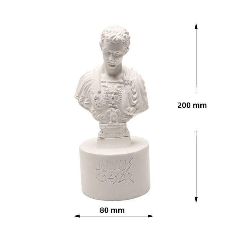 White synthetic resin character modelling pen holder with American creative design