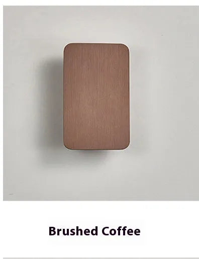 Slim modern wall lamp with a minimalist Nordic design in a choice of black, coffee, gold, or grey finish.