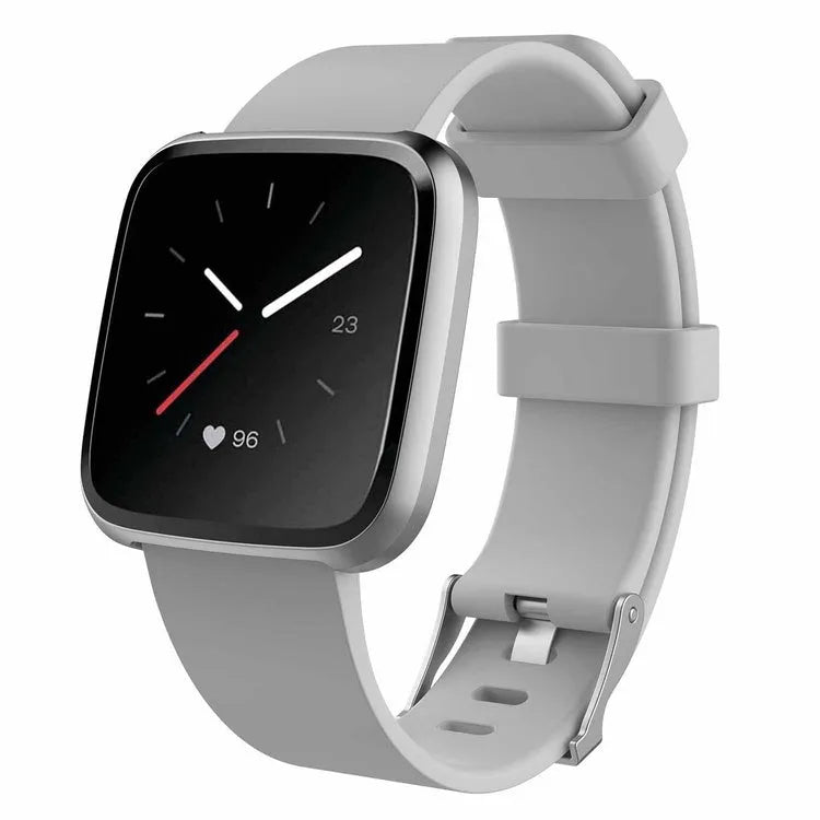 Large Fitbit Versa Lite replacement wrist strap in TPE material showing colour options.