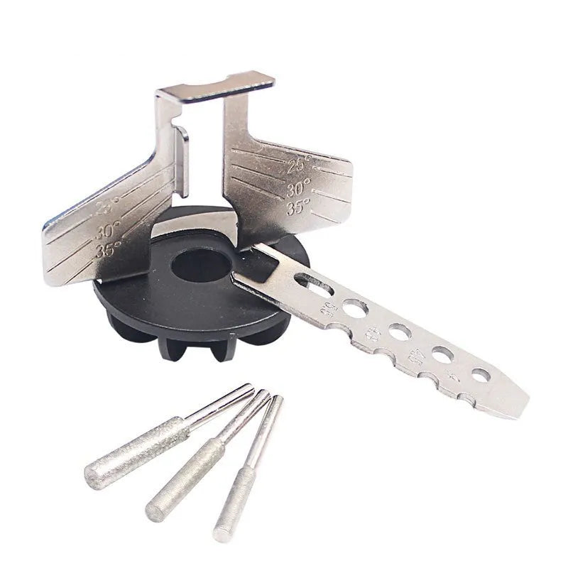 Silver electric chain grinding device accessories with metal band saw blade for mini grinders