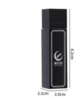 Black case containing 40 individually wrapped disposable screen cleaner wipes for mobile phones and tablets