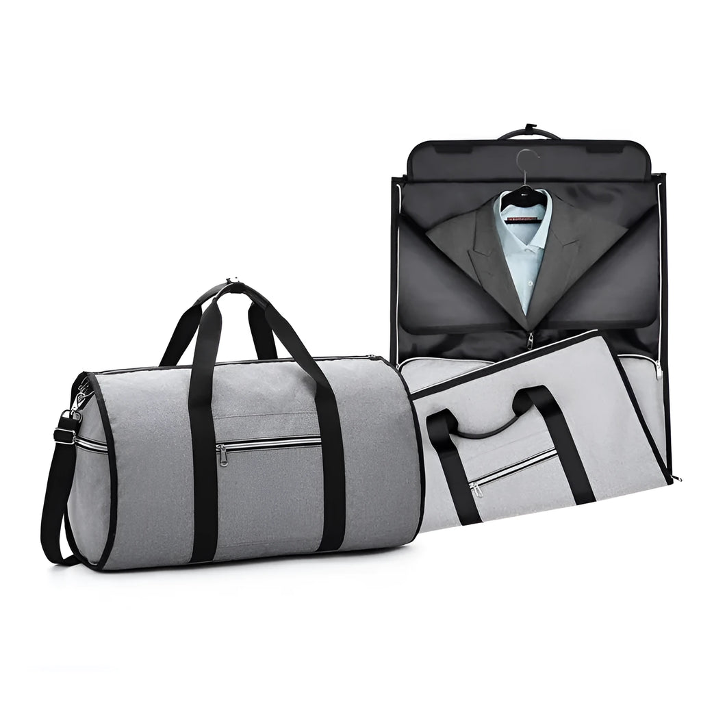 Medium cylinder travel bag in Oxford cloth with 36-55L capacity, waterproof construction