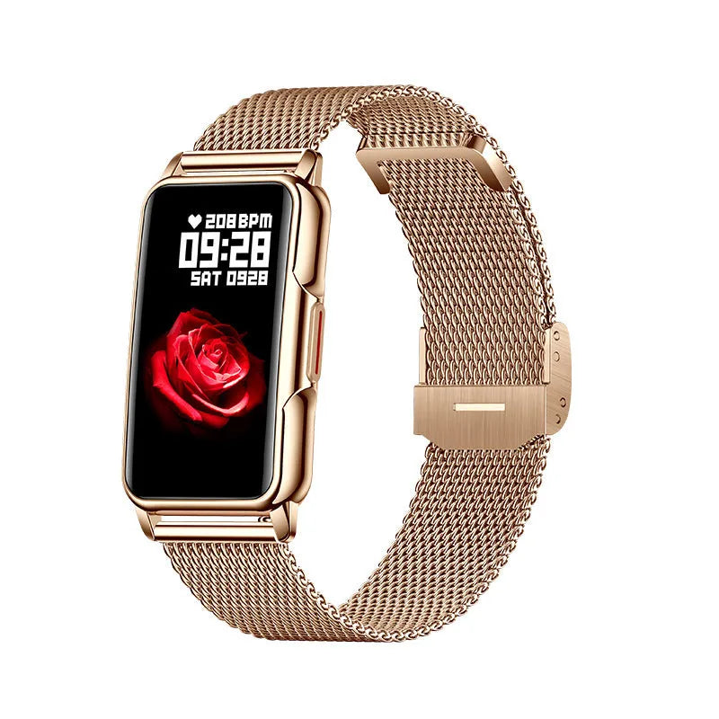 1.47 inch sports smart bracelet Bluetooth watch silicone strap touch button operation multiple colours