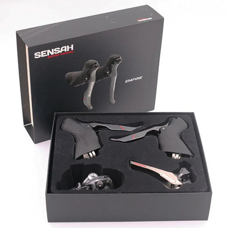 Road bike aluminium transmission kit with manual shift, rear dial, decorative beads, pendant, chain, and rope accessories