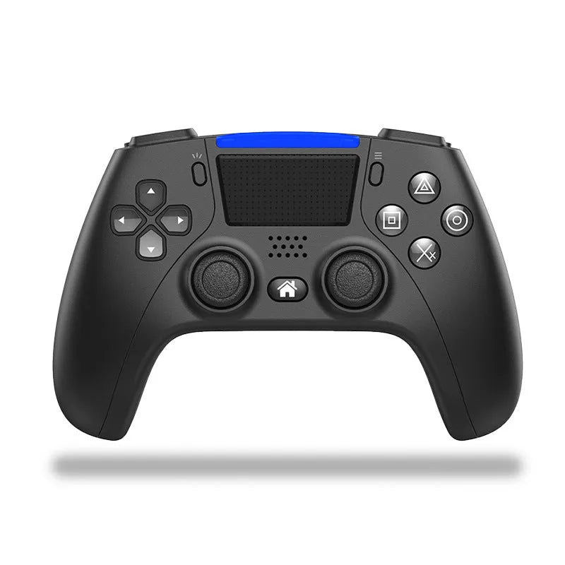 Bluetooth wireless gamepad in black ABS plastic with buttons and joysticks, 273g