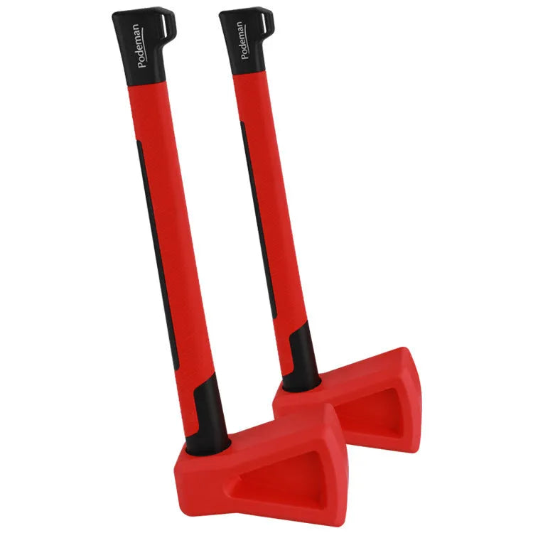 Red plastic home fitness axe muscle trainer equipment