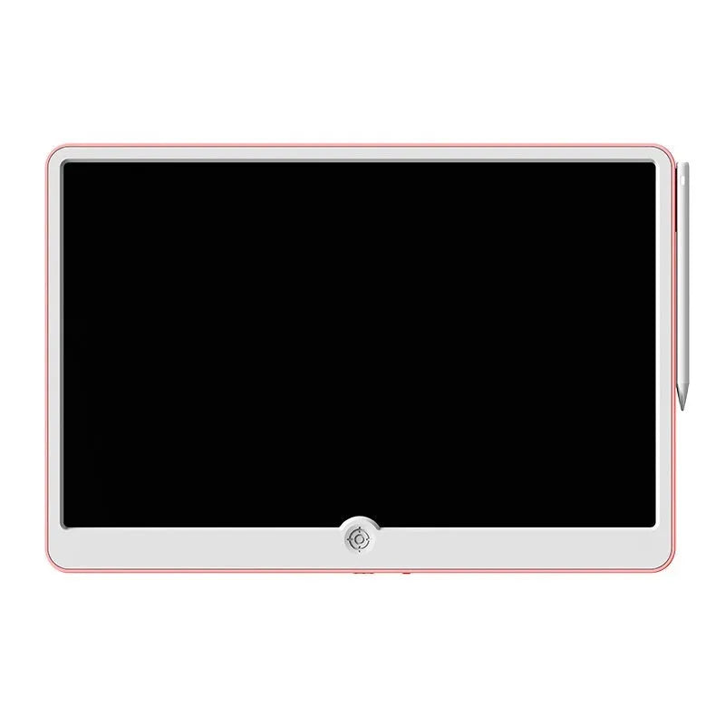 19-inch rechargeable LCD drawing board for kids in blue and white colour scheme