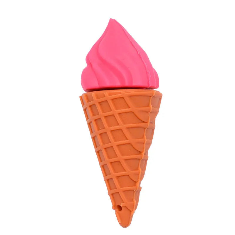 Mini ice cream shaped USB flash drive in pink colours with 64GB and 32GB capacity options