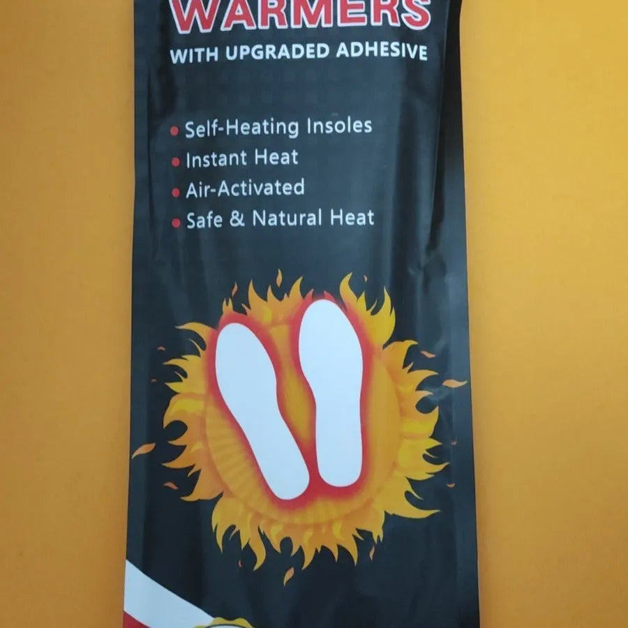 Self-heating foot warmer insoles unisex size women 36 to 39 men 40 to 43 pack of 15 pairs