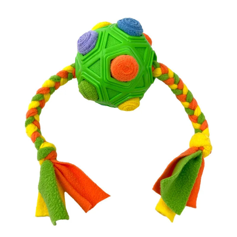 285g pet sniffing ball dog puzzle in multiple colours for bite-resistant IQ training