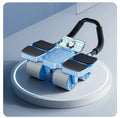 Abdominal wheel exercise equipment with automatic rebound and four wheels in multiple colour options