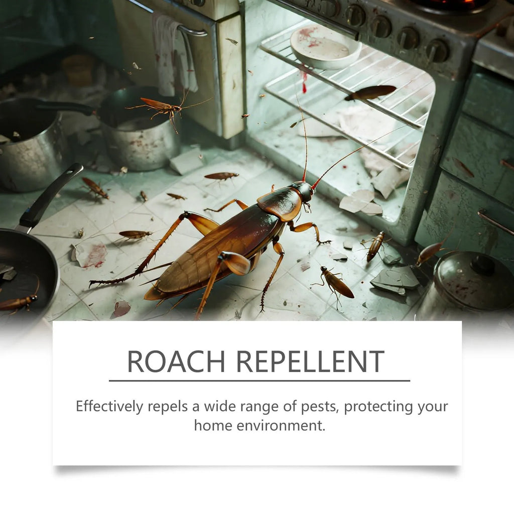 Cockroach killer bait sticker and adhesive glue trap pack for indoor pest control