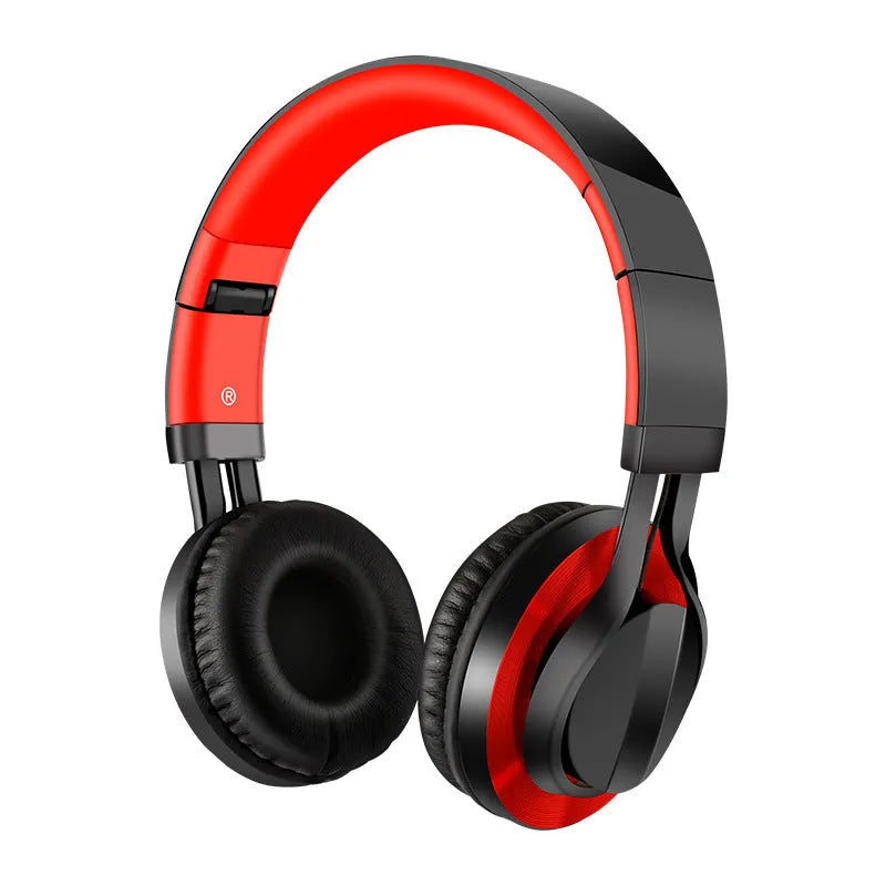 Black wired over-ear headphones with microphone for mobile phone karaoke use