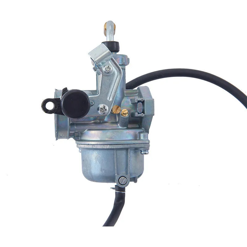 Motorcycle carburetor assembly with flat suction plunger design in Ba Jia and PE26 specifications