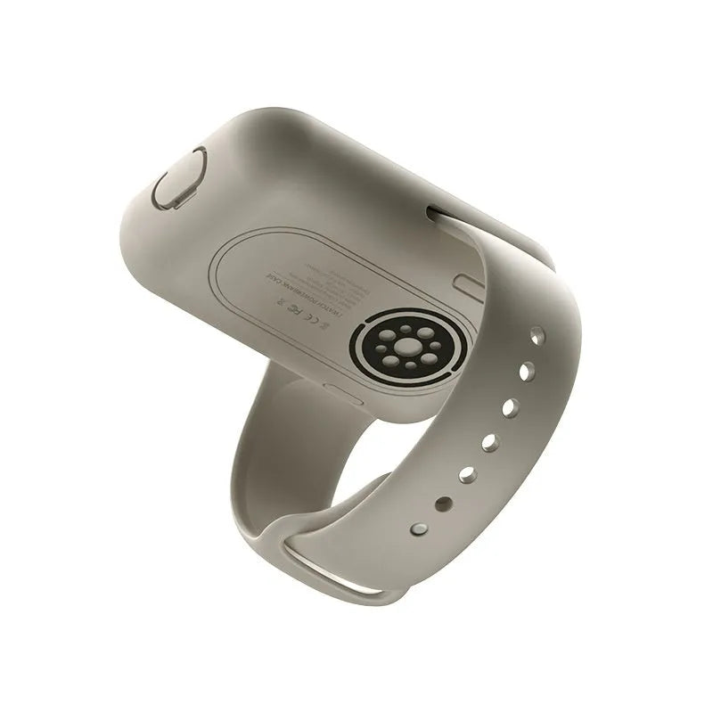 Apple Watch portable charging case power bank with Type-C port and silicone protective case