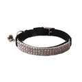Flocking material cat collar with elastic buckle in seven colour options