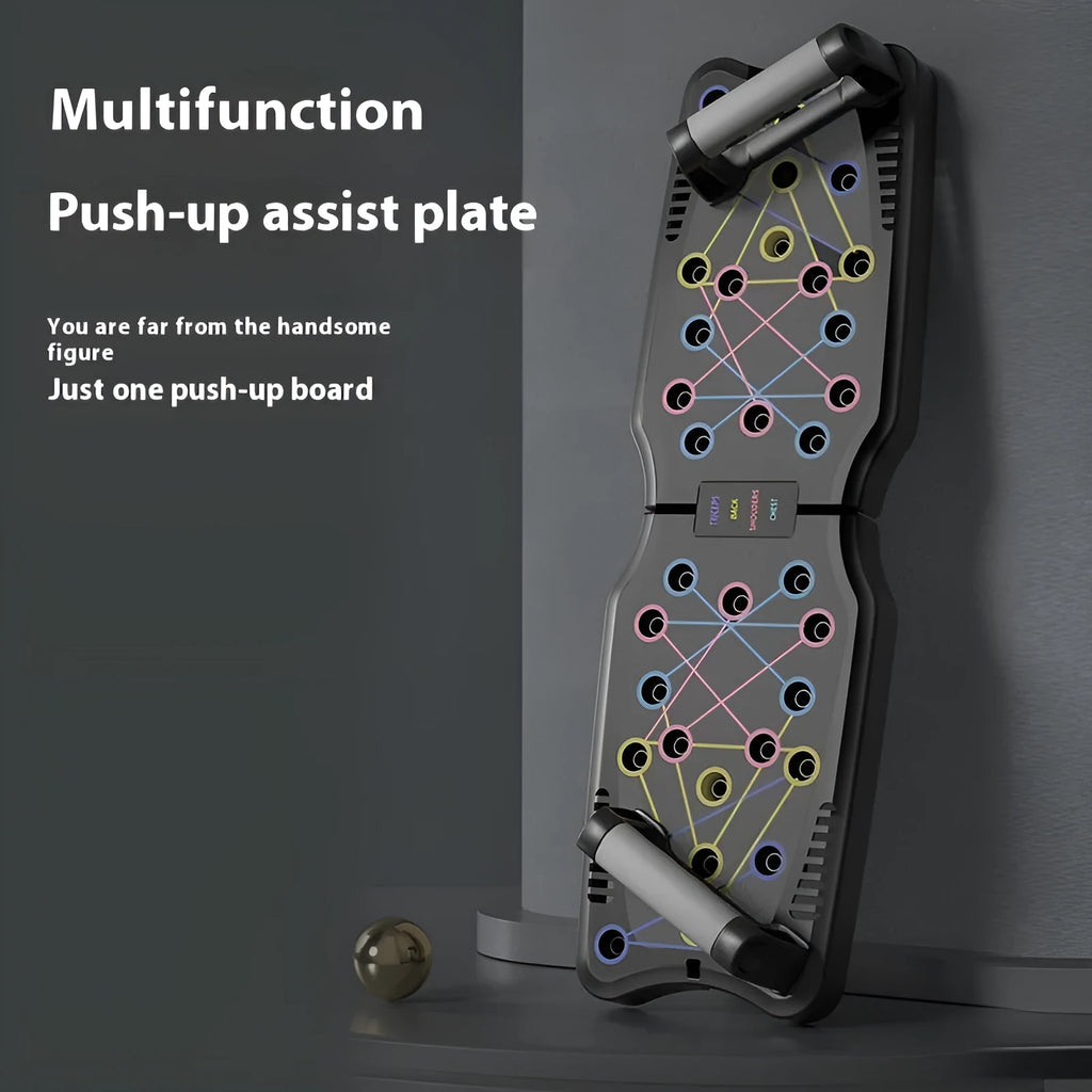 ABS plastic push up support plate fitness equipment on a floor, colour options available.