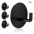 Stainless steel self-adhesive hook with 3kg capacity for bathroom or kitchen mounting