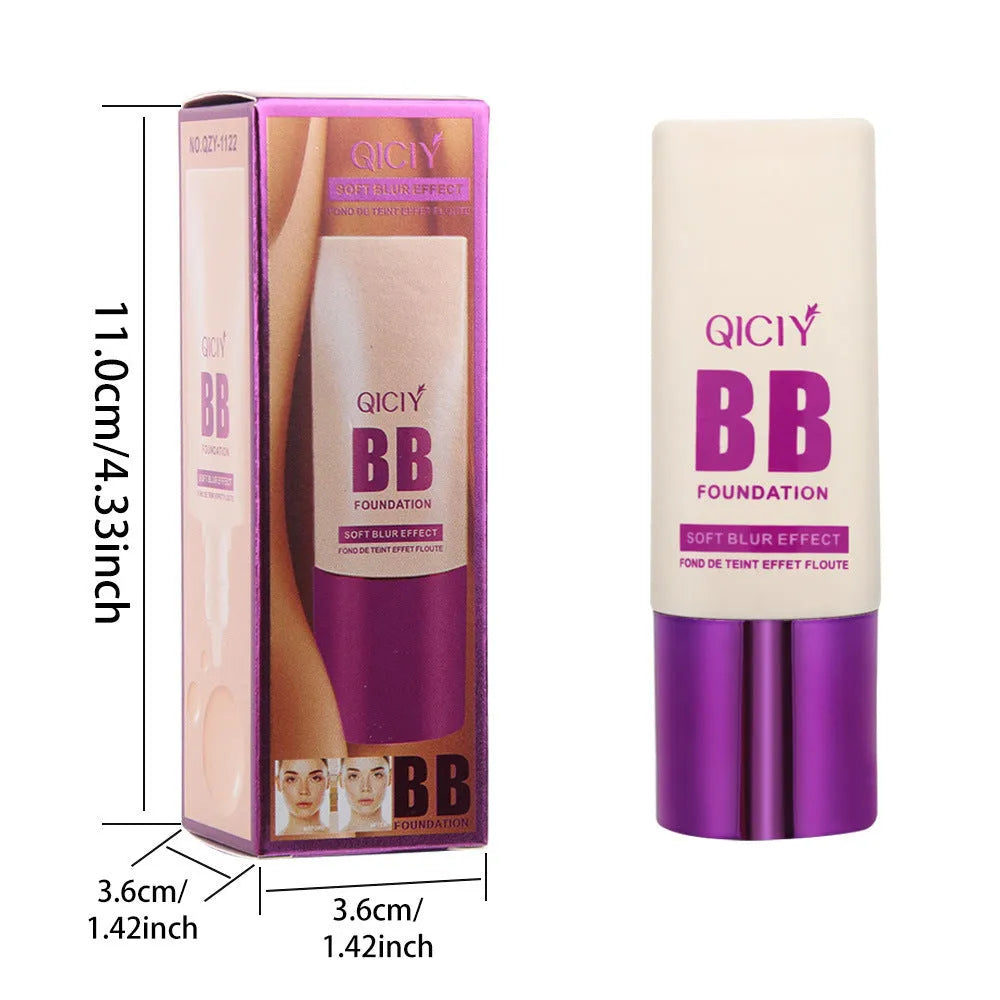 Feeding bottle BB cream liquid foundation concealer with dropper in ten colour options for brightening and coverage
