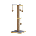 Windmill Hanging Ball Cat Climbing Frame toy made from pine wood and carpet leather