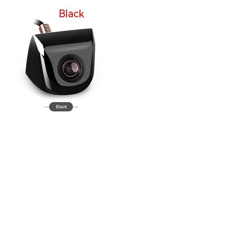 HD car night vision waterproof rearview camera with metal shell in black, silver, white or chrome finishes