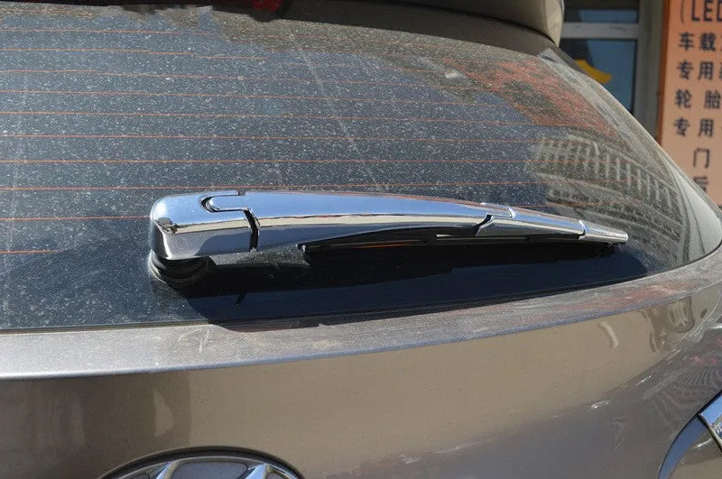 Hyundai rear window wiper cover trim set in silvery ABS plastic for 2010 models