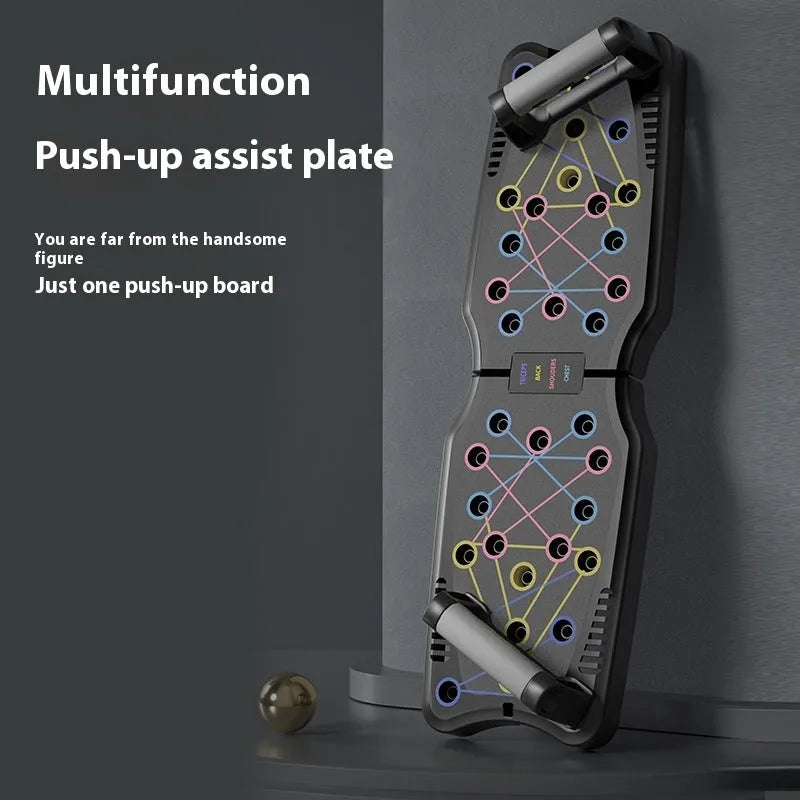 ABS plastic push up support plate fitness equipment on a floor, colour options available.